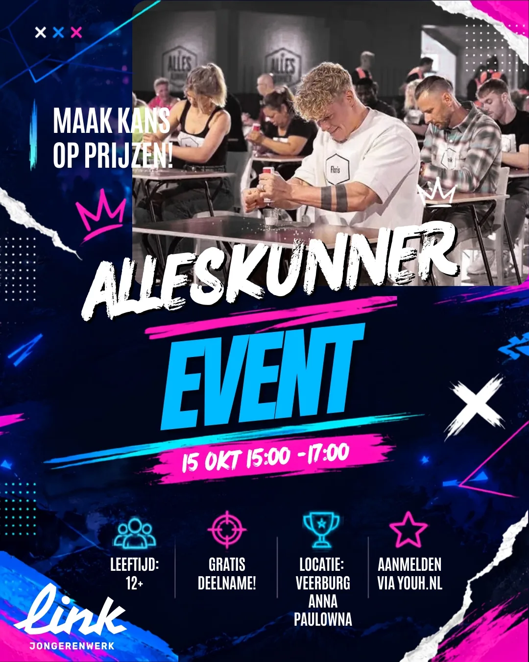 Alleskunner-poster:15oktober15:00-17:00,gratis,12+,VeerburgAnnaPaulowna